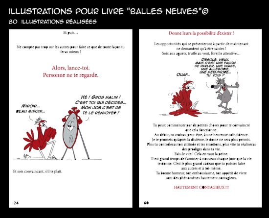 extrait d'illustrations livre Balles neuves